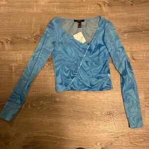 Forever 21 blue knot top